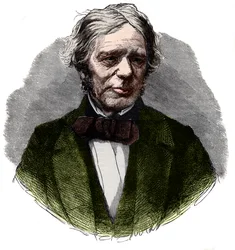 英国の化学者であり物理学者であるマイケルファラデー（1791-1867）の肖像。