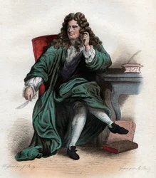 フランスの詩人であり評論家であるニコラボワローデスプレー（1636-1711）の肖像。