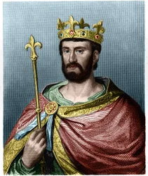 フランス王フィリップ1世（1060-1108）の肖像-ラヴァレの『フランス史』に掲載されている、エングレーヴィング、sd.