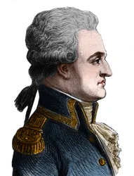 フランス海軍提督ピエール・シャルル・ド・ヴィルヌーヴ（1763-1806）の肖像。彼はトラファルガーの海戦を開始し、それは惨事となり、その後自殺した - アンリ・マルタン著『フランス史』所収。