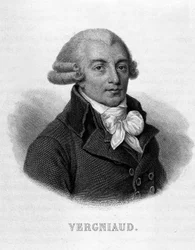フランスの政治家Pierre Victurien Vergniaud (1753-1793)の肖像。- ティアスの「フランス革命」にて