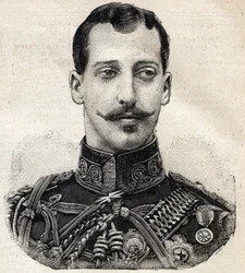 イングランドのヴィクトリア女王の孫でクラレンス＝アヴォンデール公爵のアルバート・ヴィクター王子（1864-1892）の肖像、フランスの新聞「ル・プティ・パリジャン」より