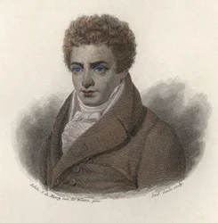 アメリカのエンジニア、ロバート・フルトン（1765-1815）の肖像。"Portraits of Useful Men "にて