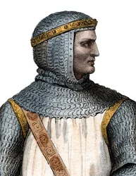 ロロ（ロベール1世）（860年-927年頃-933年）の肖像、ヴァイキングの指導者およびノルマンディー公。
