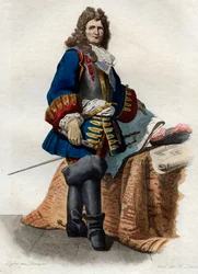 フランスの元帥、セバスチャンルプレストル、ヴォーバン侯爵（1633-1707）の肖像。