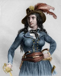 フランスの革命家、テローニュ・ド・メリクール（1762-1817）の肖像。