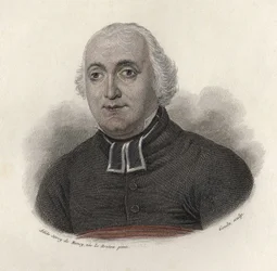 アベ・カロン（1760-1820）の肖像、伝記作家、フランスのモラリスト作家。