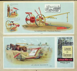19世紀末のAultman-Miller Buckeye Binders and Reapersのポスター広告