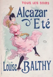 アルカサルデテのポスター、ルイーズバルシー主演、1893年