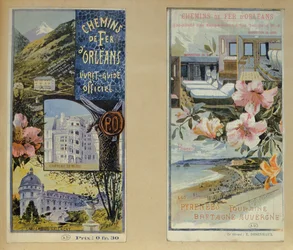 Chemin de Fer dOrleansを宣伝するポスター、1900〜05年頃