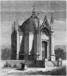 宗教建築：サン・ルイ礼拝堂の外観（1842年）、チュニジア・カルタゴ