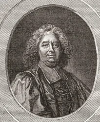 ルネ・プセル、1655-1745。フランスの治安判事、聖レナードコルビニーの大修道院長。 Les Heures Libresから1908年に出版されました。