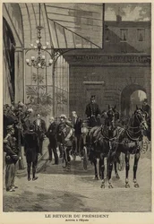 1897年のロシア訪問からのフェリックスフォールフランス大統領の帰還
