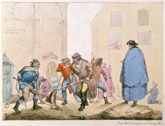 パリのロードスイーパー、1820年頃