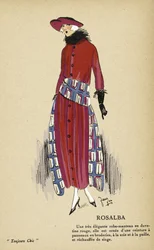 ロサルバ、『Toujours Chic』より、1921-22年（ポショワール版画）