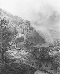 Dumont dUrvilleが指揮するVoyage de lAstrolabeからのセレベス諸島のルートデトンダーノ