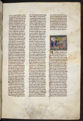 ロイヤルMS 14 E.Estoire del Saint Graal, La Queste del Saint Graal, Morte Artu」（1315-25年頃、ヴェラム）より III, f.19r, illustration
