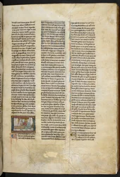 ロイヤルMS 14 E.Estoire del Saint Graal, La Queste del Saint Graal, Morte Artu」（1315-25年頃、ヴェラム）より III, f.58r, illustration