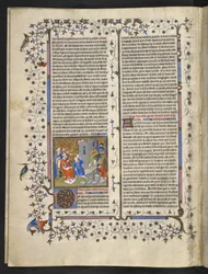 ロイヤル MS 15 D III f.15v 旧約聖書のシーン、「聖書の歴史、第 1 巻と第 2 巻」