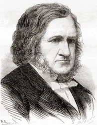 ジェームズ・ヤング・シンプソン卿、1870年頃に出版された「Les Merveilles de la Science」より（リトグラフ版