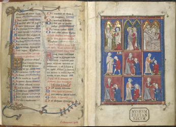 Sloane 1977,f.2 The Chirurgia: Biblical and Medical Scenes 聖書と医療の場面