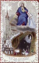 1867年のパリでの国際展示会のために作られた、ルルド巡礼のお土産