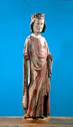 セントルイス（1215-70）（ポリクロームウッド）
