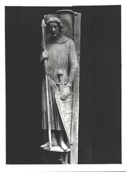 騎士に扮した聖セオドア、浮彫り彫刻、c.1230