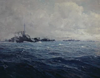1917年のフランスにおけるアメリカ艦隊の到着
