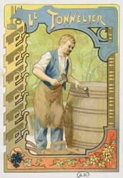 クーパー、工芸の本のイラスト、c.1899