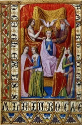 聖三位一体による聖母の戴冠式、c.1500