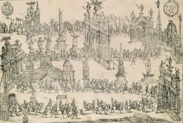 アンリ4世（1553-1610）のリヨンへの入り口、1595年9月4日