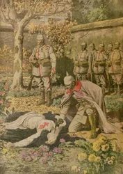 1915年11月、Le Petit JournalからのEdith Cavell（1865-1915）の処刑