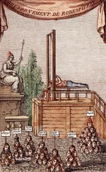 1794年7月28日のロベスピエールの処刑