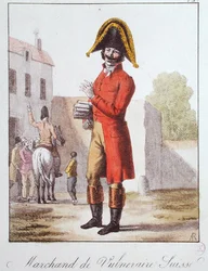 The Faltrank Seller, c.1830-40 (カラー・エングレービング)