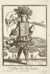 ガーデナーコスチューム、デニスディドロのDictionnaire des Sciencesによるイラスト（1713-84）c.1770公開