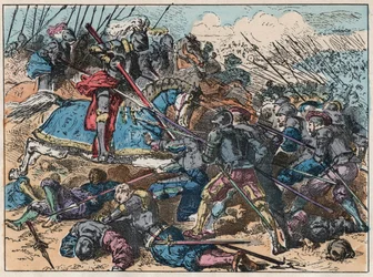 1515年9月13日、14日のマリニャンの戦いでのフランス王フランソワ1世（1494-1547） - マリニャンの戦いでのフランソワ1世（1494-1547)