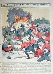 ガリバルディ義勇軍の最新の活躍」、子供向けイラストレーション