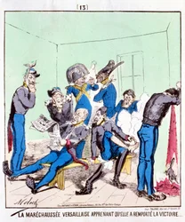 勝利を得たことを知ったヴェルサイユ宮殿のマレショセ...1870年頃のパリ・コミューンに関する漫画。