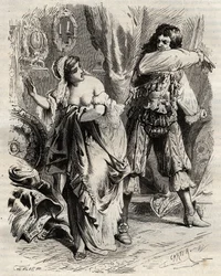 モンテスパン侯爵であるルイ・アンリ（Louis-Henri）・ド・パルダイアン・ド・ゴンドラン（1640-1691）は、妻であるモンテスパン侯爵夫人（フランソワーズ・アテネ）・バイ・ロシュシュアルト・モルテマート（またはモンテスパン夫人）（1640-1707）が、キの命令によって彼を拒否したため、平手打ちをした。
