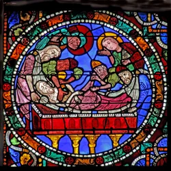 情熱ウィンドウ：キリストの死体に油を注ぐ（w51）