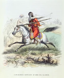 アブドエルカデルの赤い騎兵隊、1840年〜45年頃