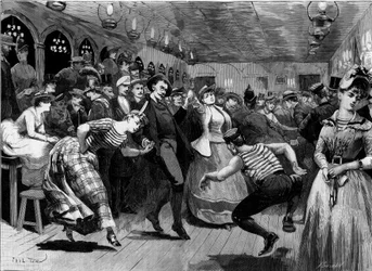 パリ郊外の "ラ・グルヌイエール "での木曜夜の舞踏会