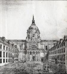 ソルボンヌ大学 - "Alphabet Picturesque des Monumens de Paris" 1840年頃 (エングレーヴィング)