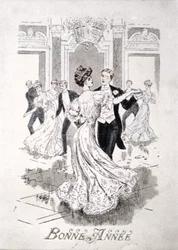 19世紀後半のフランスの新年カードワルツ