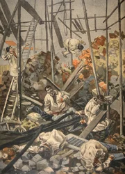 チェスネイでの事故、ルプティジャーナルのイラスト：サプリメントイラストレーター、1898年
