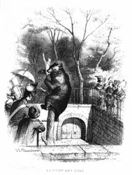 パリ植物園のクマの穴 - 版画