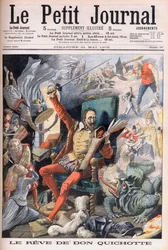 ドン・キホーテの夢。Le Reve de Don Quixote (Miguel De Cervantes) - Le petit Journal, 21 May 1905 の挿絵。