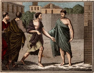 Aristides the Just（c530-c468 BC）、古代ギリシャ（アテネ）の兵士および政治家の排斥。