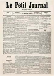 日刊紙Le Petit Journalのタイトルページ、1863年2月12日（印刷）